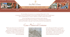 Desktop Screenshot of casapalaciodecarmona.com