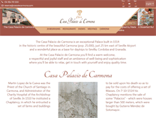 Tablet Screenshot of casapalaciodecarmona.com